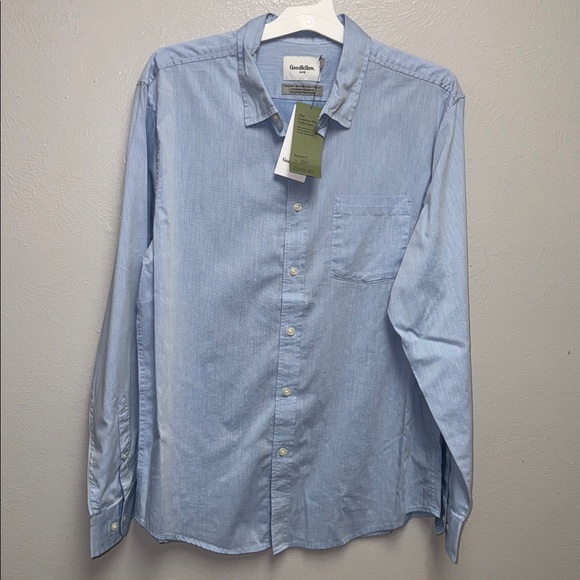 Goodfellow & Co Comfort Button-Up Shirt – Blue – Size L – NWT - Picture 4 of 9